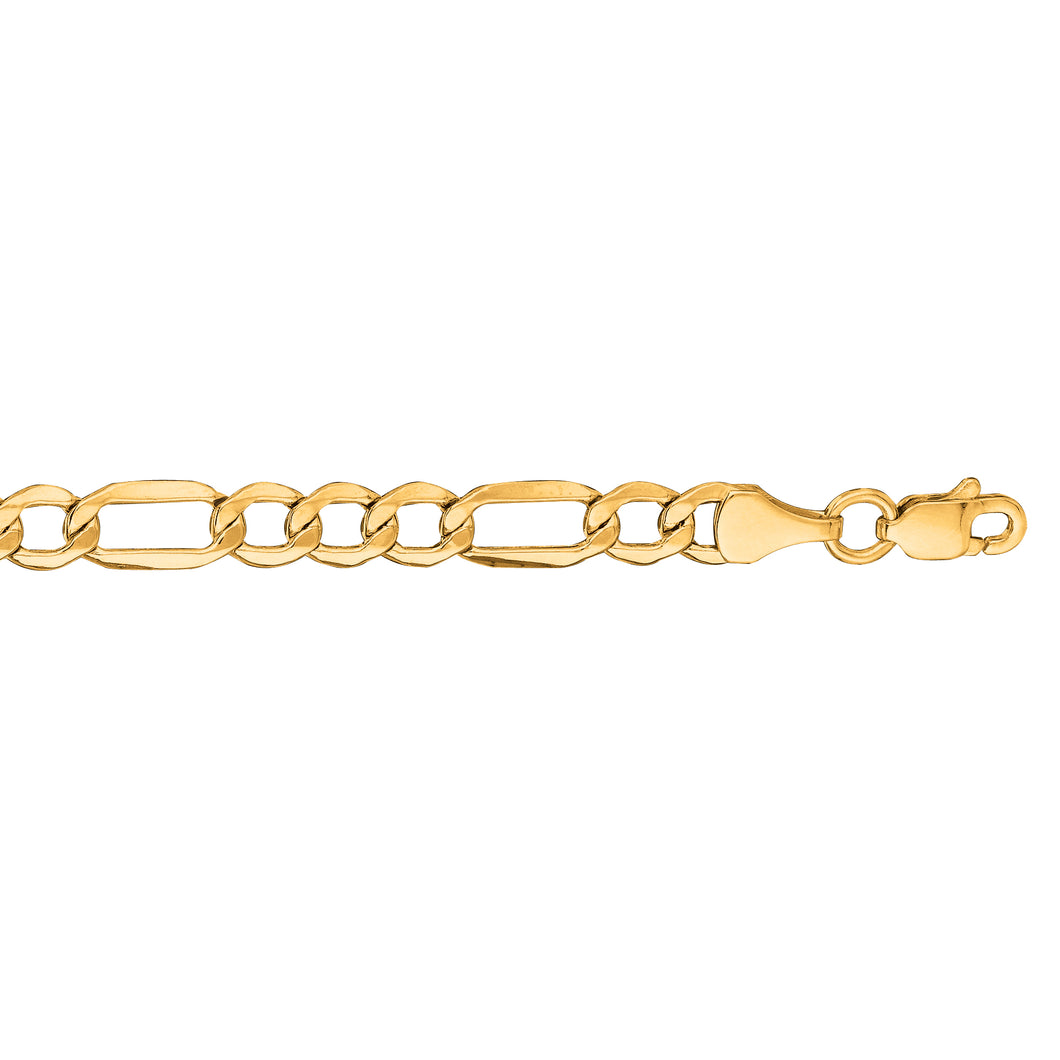 10K Gold 4.7mm Lite Figaro Chain
