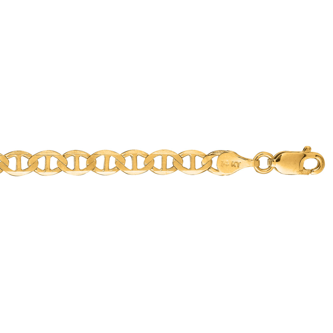 10K Gold 4.5mm Mariner Chain