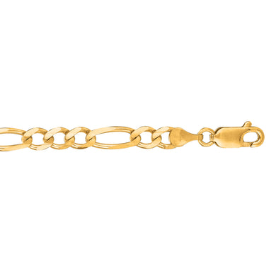 14K Gold 4.5mm 24" Figaro Chain Necklace