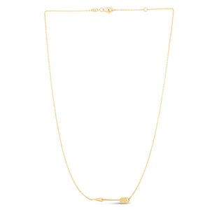 14K Gold Arrow Necklace