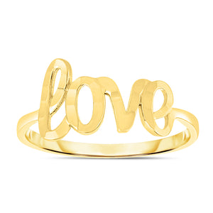 14K Gold "Love" Ring