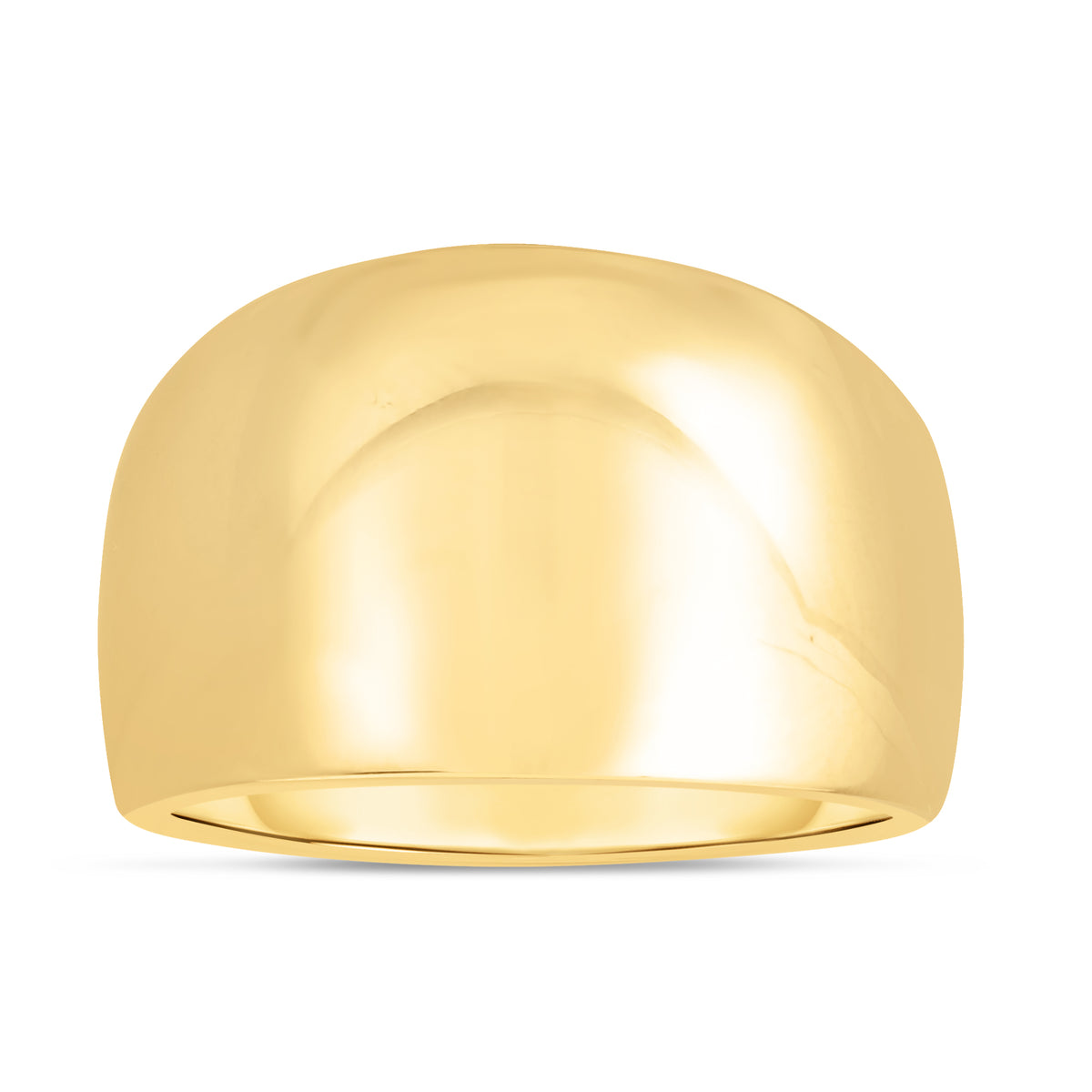 14K Gold Polished Dome Ring – Kevin Jewelers