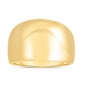 14K Gold Polished Dome Ring