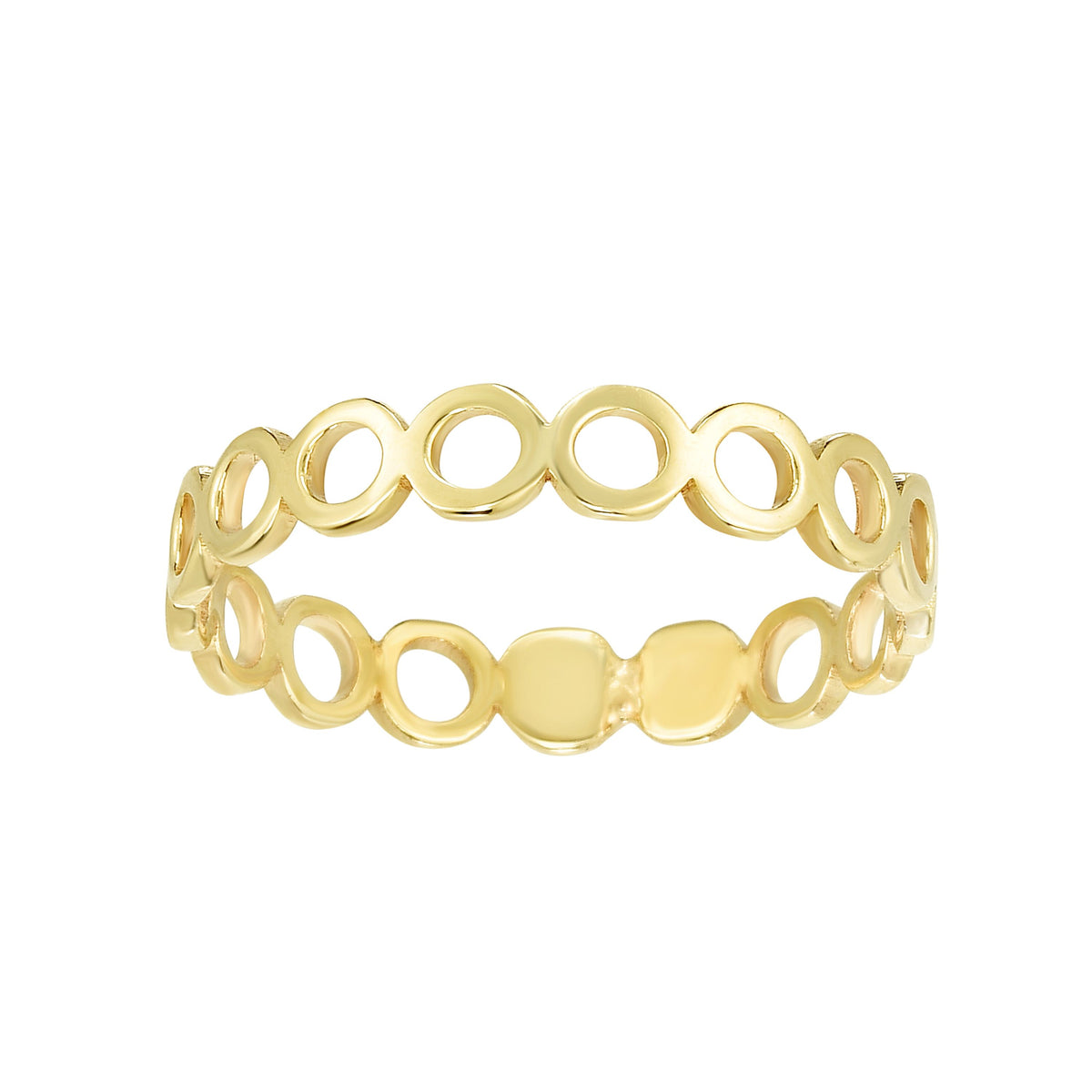 14K Gold Open Circle Stackable Ring – Kevin Jewelers