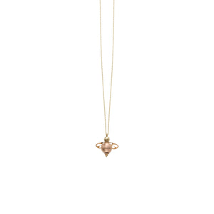 14K Gold Polished Bee Necklace