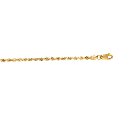 14K Gold 2.5mm Rope Chain