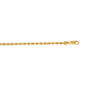 14K Gold 3mm Rope Chain