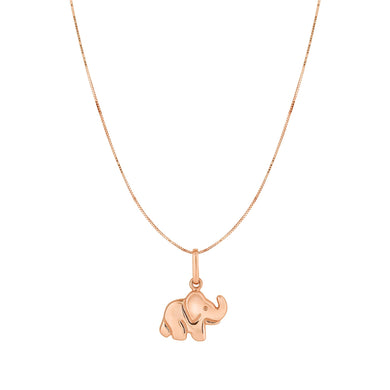 10K Gold Elephant Necklace